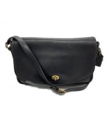 COACH（コーチ）の古着「レザーショルダーバッグ」｜ブラック