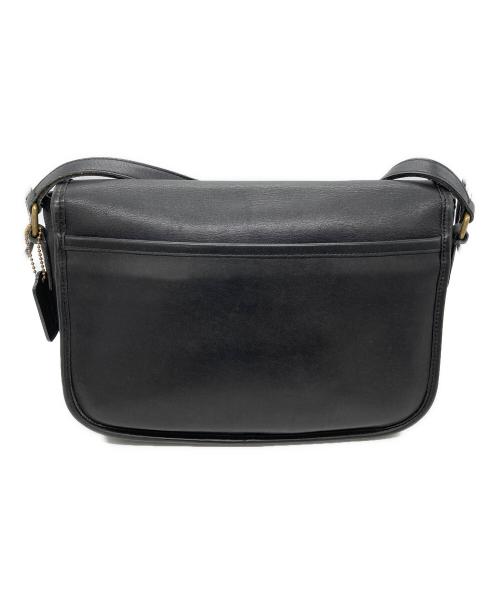 COACH（コーチ）COACH (コーチ) レザーショルダーバッグ ブラックの古着・服飾アイテム