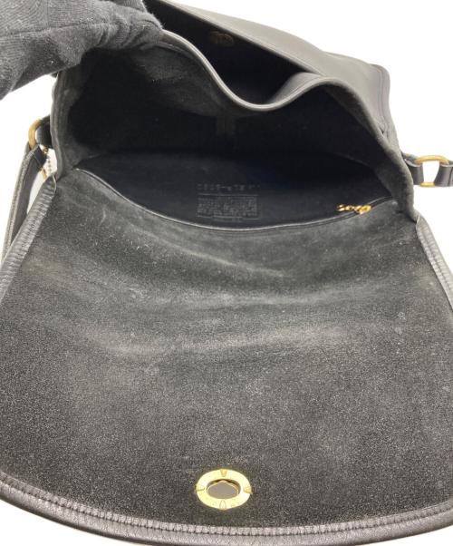 COACH（コーチ）COACH (コーチ) レザーショルダーバッグ ブラックの古着・服飾アイテム
