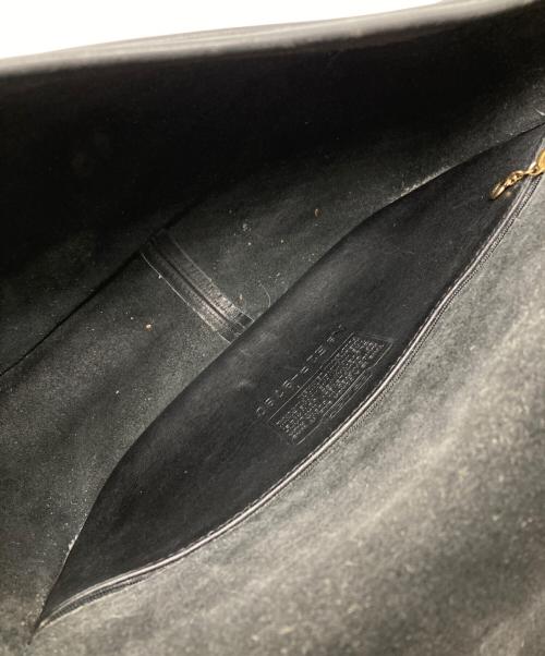 COACH（コーチ）COACH (コーチ) レザーショルダーバッグ ブラックの古着・服飾アイテム