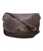 COACHコーチ）の古着「レザーショルダーバッグ」｜ブラウン