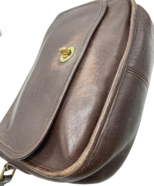 COACH（コーチ）COACH (コーチ) レザーショルダーバッグ ブラウンの古着・服飾アイテム