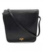 COACHコーチ）の古着「レザーショルダーバッグ」｜ブラック