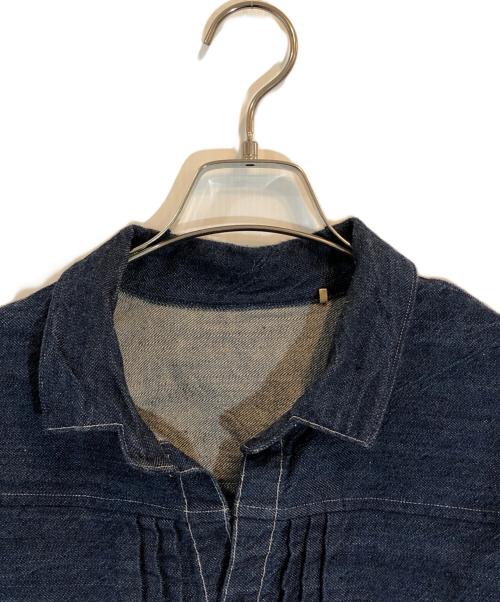 LEVI'S VINTAGE CLOTHING（リーバイス ビンテージ クロージング）LEVI'S VINTAGE CLOTHING (リーバイス ビンテージ クロージング) 1879 プリーツブラウス ORGANIC リジッド インディゴ サイズ:SIZE Mの古着・服飾アイテム