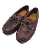 Timberlandティンバーランド）の古着「デッキシューズ」｜ブラウン