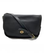 COACHコーチ）の古着「レザーショルダーバッグ」｜ブラック