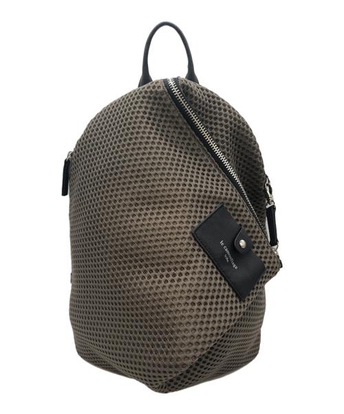 le camouflage（ル カムフラージュ）LE CAMOUFLAGE (ル カムフラージュ) メッシュリュック リュック ブラウンの古着・服飾アイテム