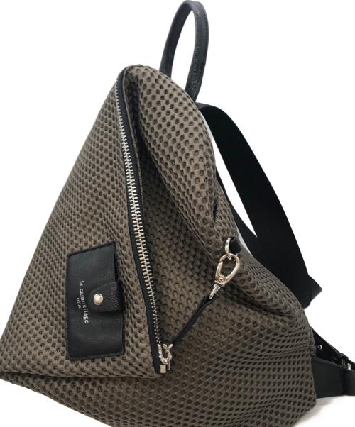 le camouflage（ル カムフラージュ）LE CAMOUFLAGE (ル カムフラージュ) メッシュリュック リュック ブラウンの古着・服飾アイテム