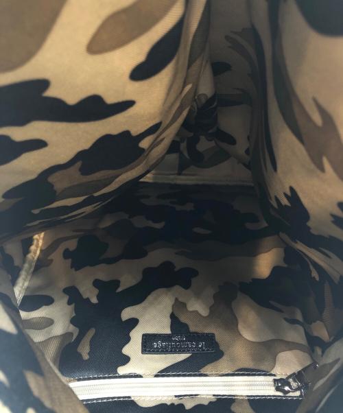 le camouflage（ル カムフラージュ）LE CAMOUFLAGE (ル カムフラージュ) メッシュリュック リュック ブラウンの古着・服飾アイテム