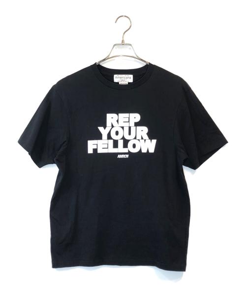 Americana（アメリカーナ）Americana (アメリカーナ) Deuxieme Classe (ドゥーズィエム クラス) BIG Tシャツ ブラック サイズ:表記なしの古着・服飾アイテム