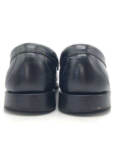 Weejuns（ウィージャン）WEEjUNS (ウィージャン) G.H.BASS (ジーエイチバス) ローファー ブラック×ホワイト サイズ:SIZE 41の古着・服飾アイテム