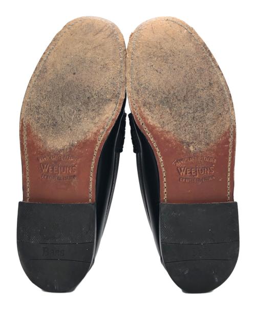 Weejuns（ウィージャン）WEEjUNS (ウィージャン) G.H.BASS (ジーエイチバス) ローファー ブラック×ホワイト サイズ:SIZE 41の古着・服飾アイテム