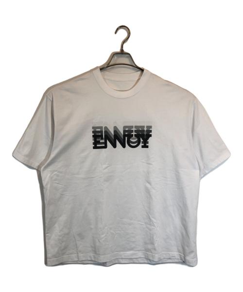 The Ennoy Professional（ザ エンノイ プロフェッショナル）THE ENNOY PROFESSIONAL (ザ エンノイ プロフェッショナル) Electric Logo GradationTシャツ ホワイト サイズ:SIZE Lの古着・服飾アイテム