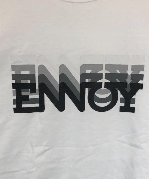 The Ennoy Professional（ザ エンノイ プロフェッショナル）THE ENNOY PROFESSIONAL (ザ エンノイ プロフェッショナル) Electric Logo GradationTシャツ ホワイト サイズ:SIZE Lの古着・服飾アイテム