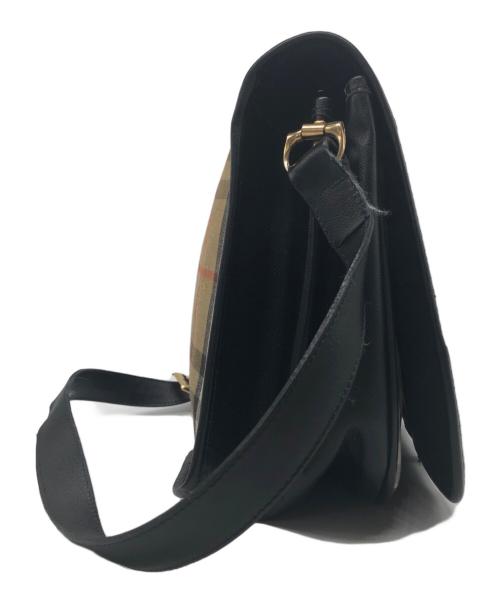 Burberry's（バーバリー）Burberry's (バーバリーズ) ショルダーバッグ ブラウン×ブラックの古着・服飾アイテム