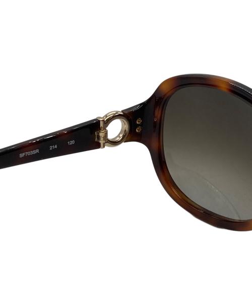 Salvatore Ferragamo（サルヴァトーレ フェラガモ）Salvatore Ferragamo (サルヴァトーレ フェラガモ) ガンチーニ グラデーション サングラス ブラウン サイズ:下記参照の古着・服飾アイテム