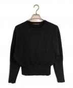 CABANキャバン）の古着「コットンカシミヤ クルーネックラグランスリーブプルオーバー」｜ブラック