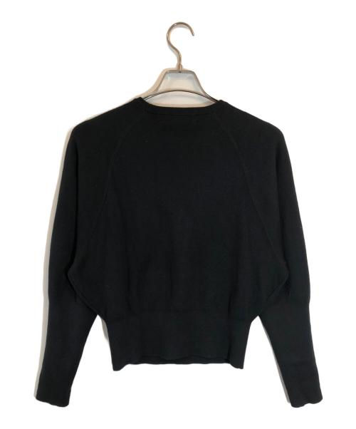CABAN（キャバン）CABaN (キャバン) コットンカシミヤ クルーネックラグランスリーブプルオーバー ブラック サイズ:SIZE FREEの古着・服飾アイテム