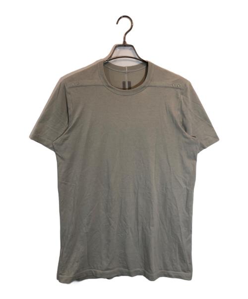 RICK OWENS（リックオウエンス）RICK OWENS (リックオウエンス) ショルダーリベットTシャツ グレー サイズ:SIZE Lの古着・服飾アイテム