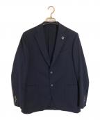 LARDINIラルディーニ）の古着「ウール ホップサック テーラード ジャケット」｜ネイビー