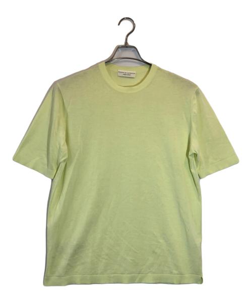 FILIPPO DE LAURENTIIS（フィリッポ・デ・ローレンティス）FILIPPO DE LAURENTIIS (フィリッポ・デ・ローレンティス) 半袖ニット イエロー サイズ:SIZE 52の古着・服飾アイテム