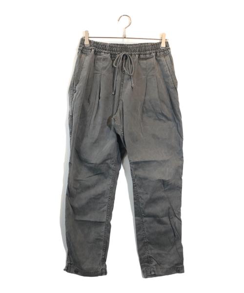 hobo（ホボ）hobo (ホボ) COTTON TWILL CHARCOAL DYED EASY PANTS グレー サイズ:SIZE Mの古着・服飾アイテム