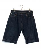 EVISUエヴィス）の古着「7001デニムハーフパンツ」｜インディゴ