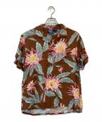 POLO RALPH LAURENポロ・ラルフローレン）の古着「クラシック フィット Hoffman プリント キャンプ シャツ」｜ブラウン