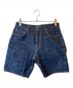 WAREHOUSEウエアハウス）の古着「ハーフデニムパンツ」｜インディゴ