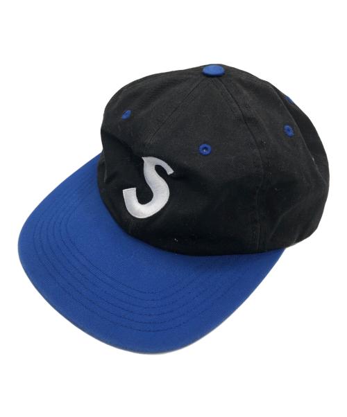 SUPREME（シュプリーム）Supreme (シュプリーム) 2-tone s logo 6-panel ブルー×ブラックの古着・服飾アイテム