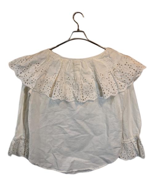 Curensology（カレンソロジー）Curensology (カレンソロジー) ットンリネンカットワークブラウス ホワイト サイズ:SIZE Freeの古着・服飾アイテム