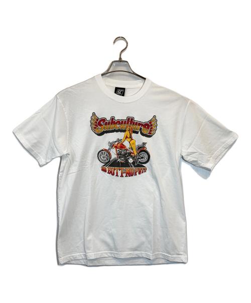 Subculture（サブカルチャー）Subculture (サブカルチャー) BIKER GIRL Tシャツ ホワイト サイズ:2の古着・服飾アイテム