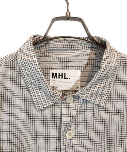 MHL（エムエイチエル）MHL (エムエイチエル) COTTON PLAID CHECK SHIRT ホワイト サイズ:Mの古着・服飾アイテム