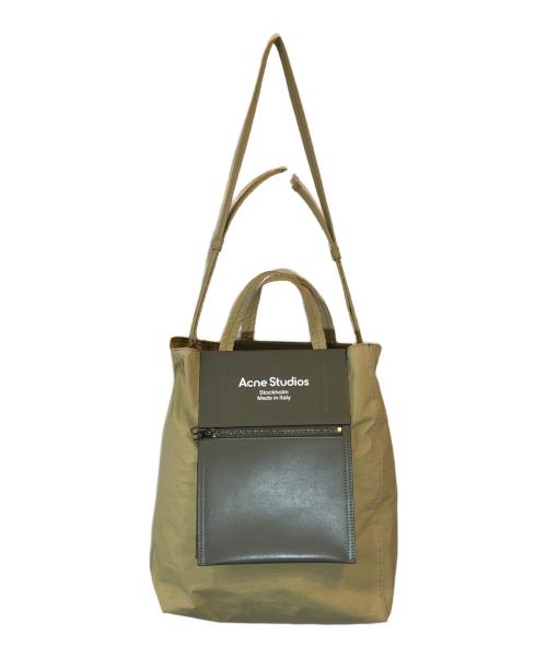 Acne studios（アクネ ストゥディオス）ACNE STUDIOS (アクネ ストゥディオス) ペイパリーナイロン トートバッグ オリーブの古着・服飾アイテム