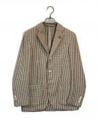 LARDINIラルディーニ）の古着「ツイードテーラードジャケット」｜ベージュ