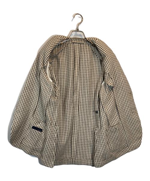 LARDINI（ラルディーニ）LARDINI (ラルディーニ) ツイードテーラードジャケット ベージュ サイズ:SIZE 42の古着・服飾アイテム