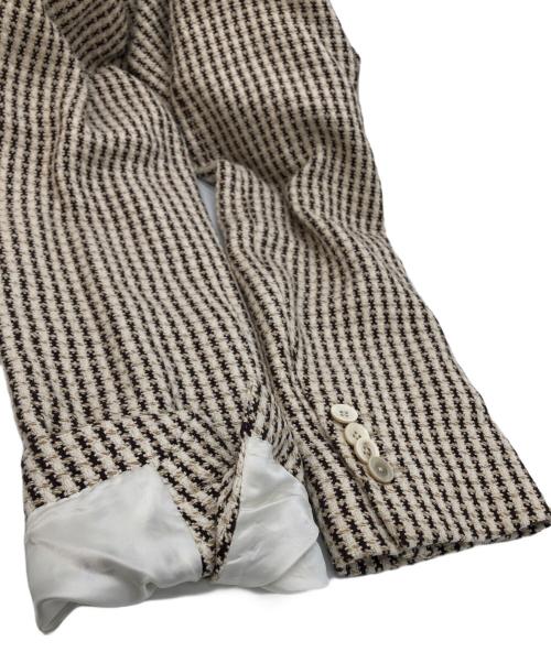 LARDINI（ラルディーニ）LARDINI (ラルディーニ) ツイードテーラードジャケット ベージュ サイズ:SIZE 42の古着・服飾アイテム