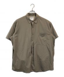 PAPERSKY（ペーパースカイ）の古着「ハイク&バイクケイブビッグハーフシャツ」｜ブラウン