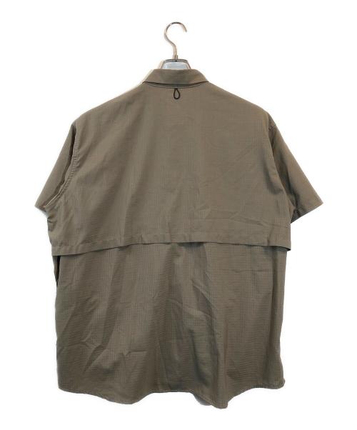 PAPERSKY（ペーパースカイ）PAPERSKY (ペーパースカイ) ハイク&バイクケイブビッグハーフシャツ ブラウン サイズ:Mの古着・服飾アイテム