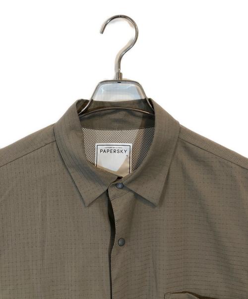 PAPERSKY（ペーパースカイ）PAPERSKY (ペーパースカイ) ハイク&バイクケイブビッグハーフシャツ ブラウン サイズ:Mの古着・服飾アイテム