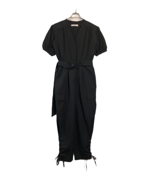 HER LIP TO（ハーリップトゥ）Her lip to (ハーリップトゥ) Volume Sleeve Belted Jumpsuit ブラック サイズ:Sの古着・服飾アイテム