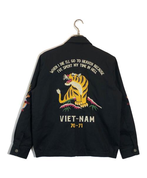 HOUSTON（ヒューストン）HOUSTON (ヒューストン) VIETNAM JACKET (TIGER) ブラック サイズ:SIZE M 未使用品の古着・服飾アイテム