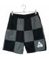 PALACE（パレス）の古着「パッチワークナイロンハーフパンツ」｜ブラック×グレー