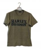 HARLEY-DAVIDSONハーレーダビッドソン）の古着「プリントTシャツ」｜ブラウン