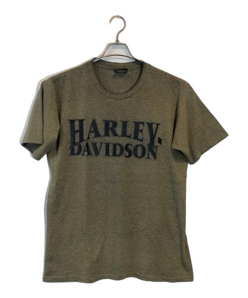 HARLEY-DAVIDSON（ハーレーダビッドソン）HARLEY-DAVIDSON (ハーレーダビッドソン) プリントTシャツ ブラウン サイズ:SIZE Lの古着・服飾アイテム