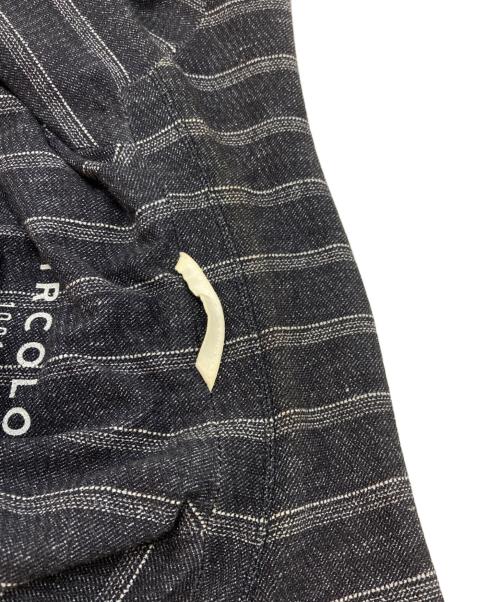 CIRCOLO 1901（チルコロ1901）Circolo 1901 (チルコロ1901) ストライプジャージーテーラードジャケット ネイビー サイズ:SIZE 42の古着・服飾アイテム