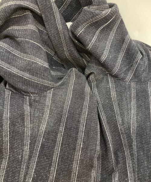 CIRCOLO 1901（チルコロ1901）Circolo 1901 (チルコロ1901) ストライプジャージーテーラードジャケット ネイビー サイズ:SIZE 42の古着・服飾アイテム