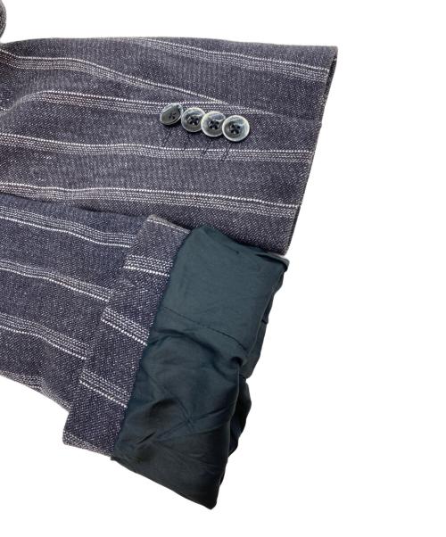 CIRCOLO 1901（チルコロ1901）Circolo 1901 (チルコロ1901) ストライプジャージーテーラードジャケット ネイビー サイズ:SIZE 42の古着・服飾アイテム