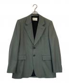 beautiful peopleビューティフルピープル）の古着「コットンウールギャバジンシングルジャケット」｜グリーン