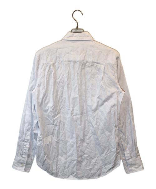 Vivienne Westwood man（ヴィヴィアン ウェストウッド マン）Vivienne Westwood man (ヴィヴィアン ウェストウッド マン) オーブモノグラム刺繍ロングスリーブシャツ ホワイト サイズ:48の古着・服飾アイテム